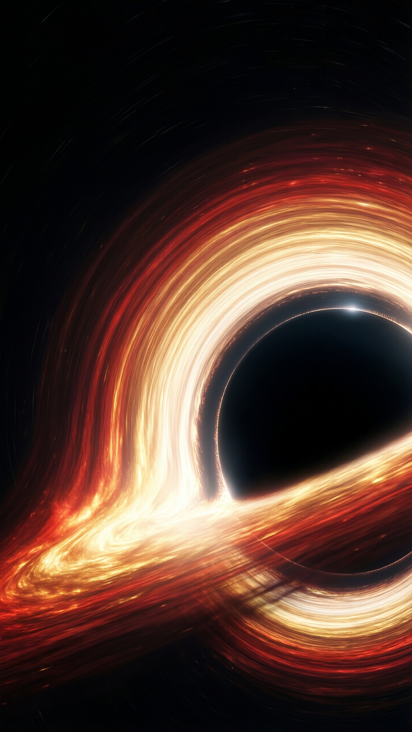 Black Hole Swirl - AI generated wallpaper