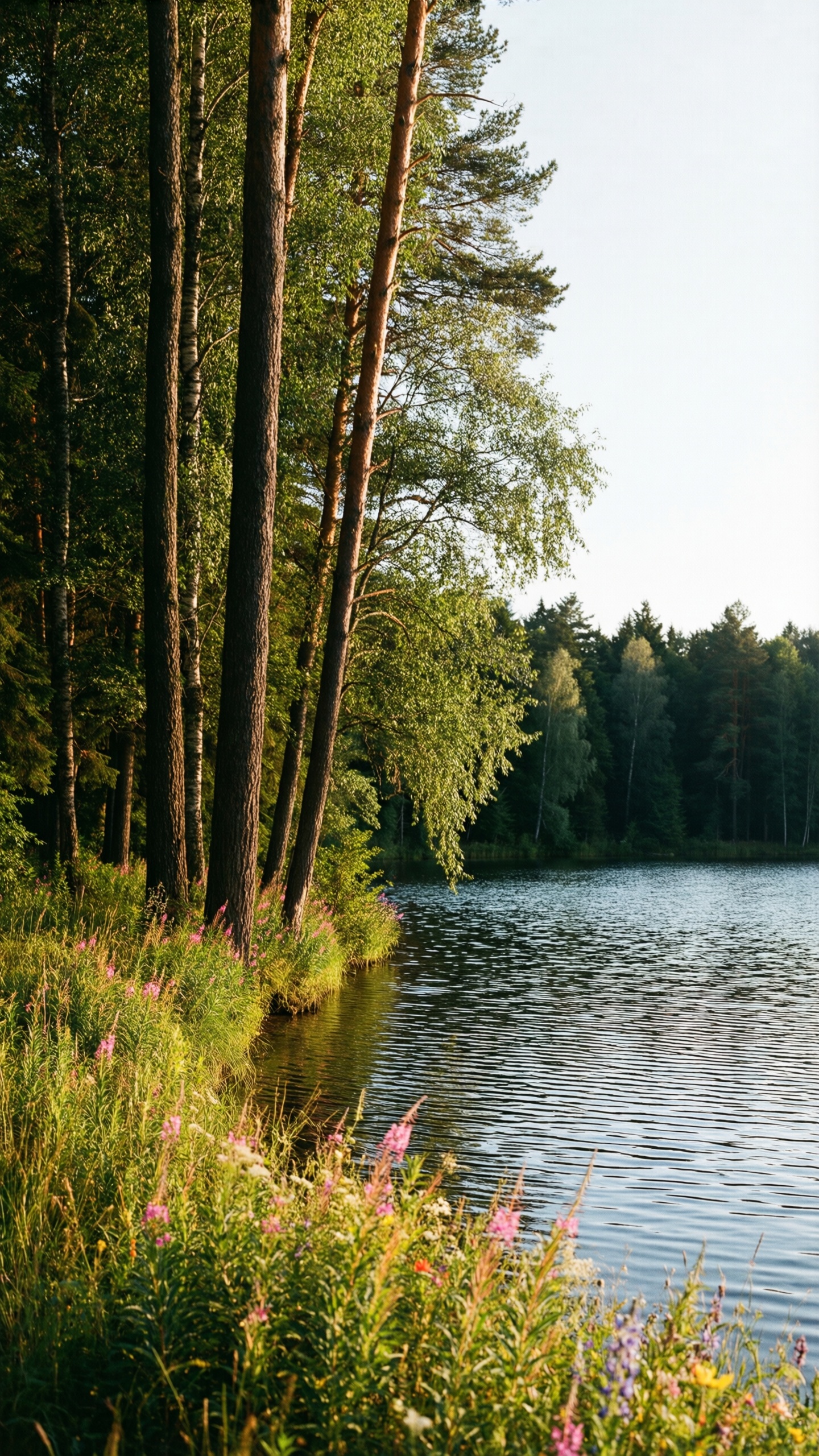 Serene Forest Lake - AI generated wallpaper