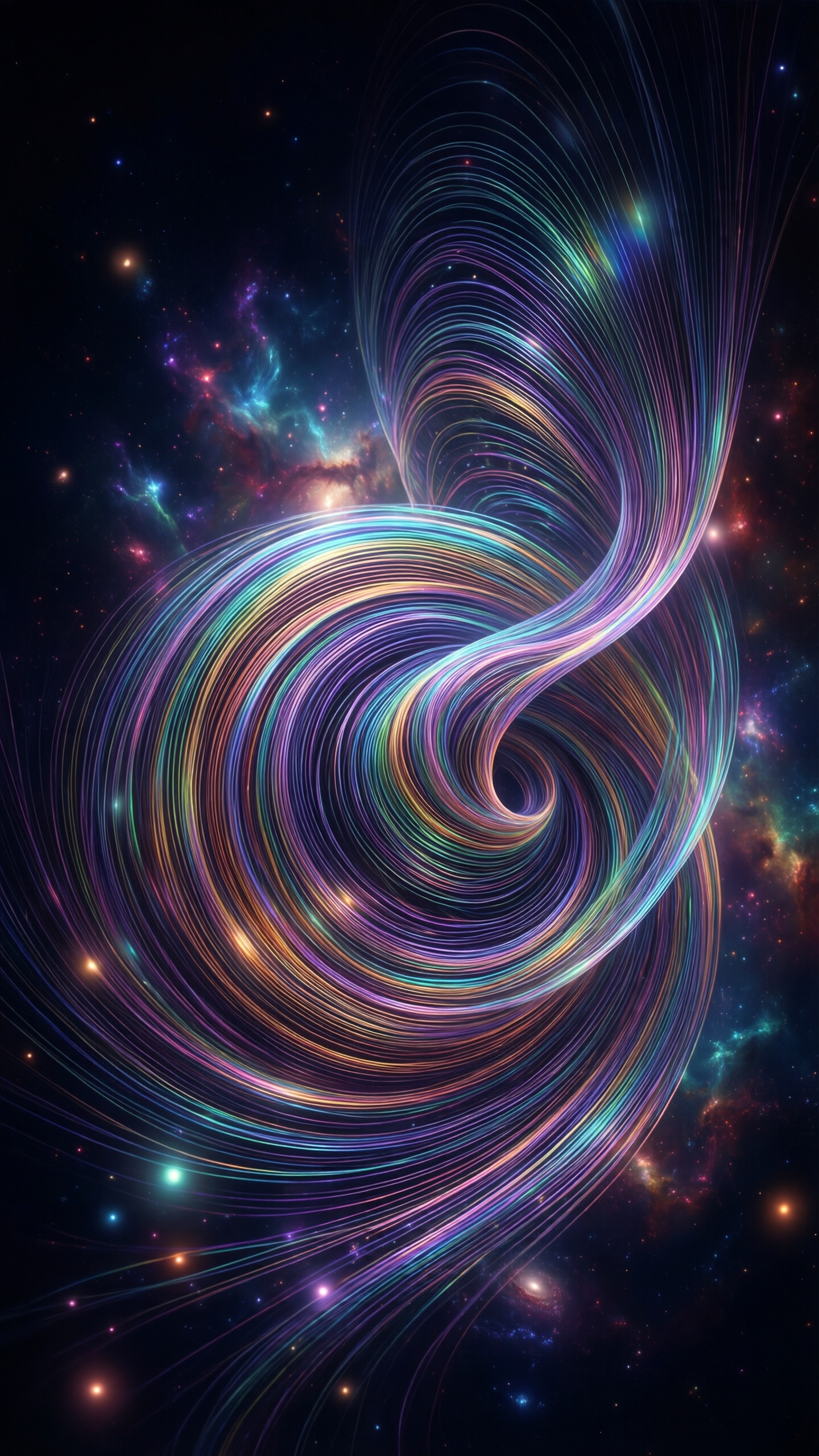 Cosmic Whirlwind - AI generated wallpaper