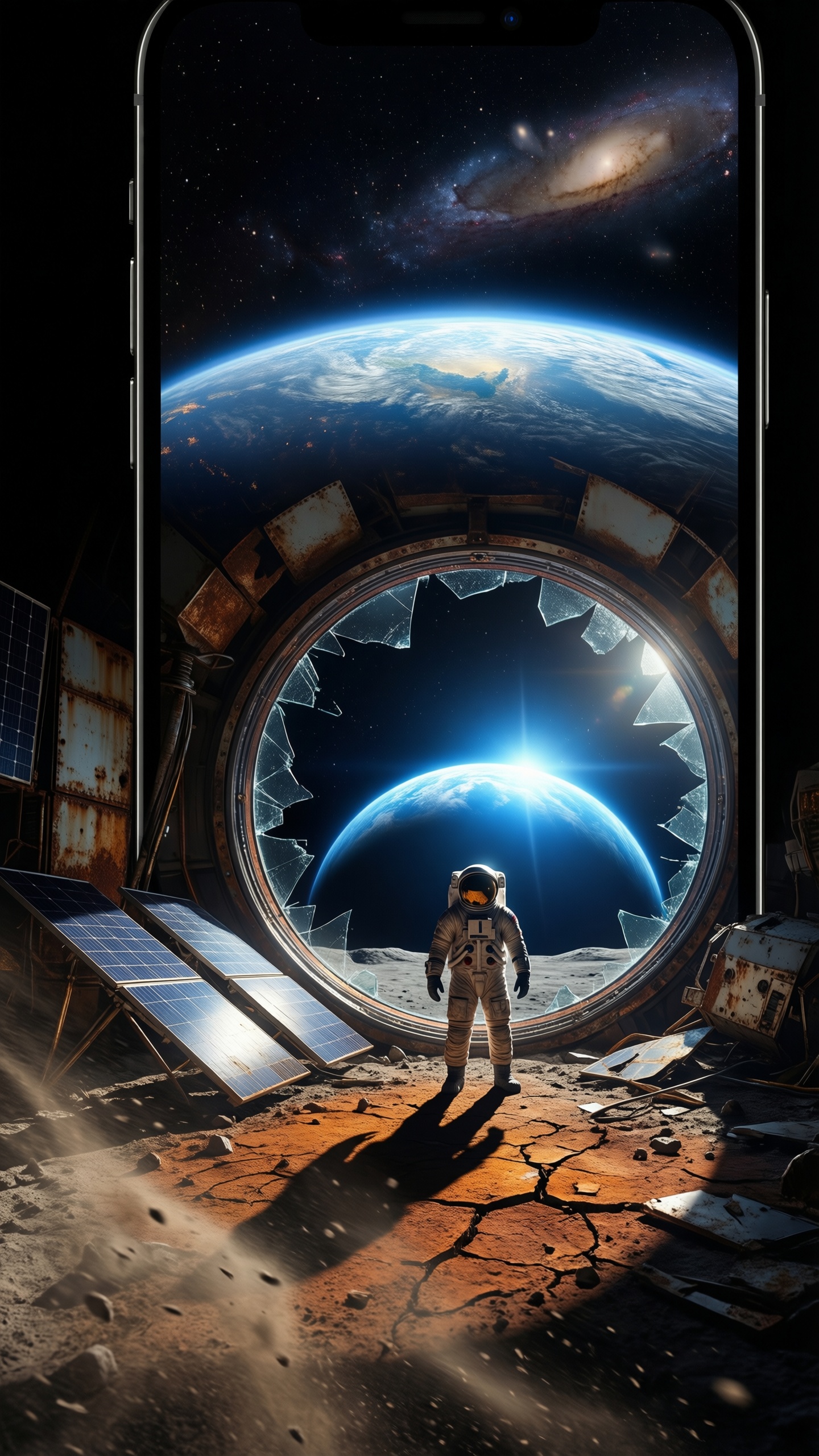 Space Astronaut on Mars - AI generated wallpaper