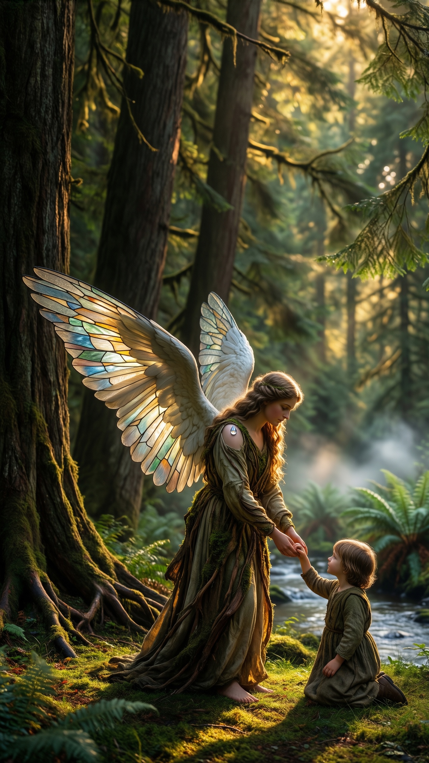 Enchanted Forest Guardian - AI generated wallpaper