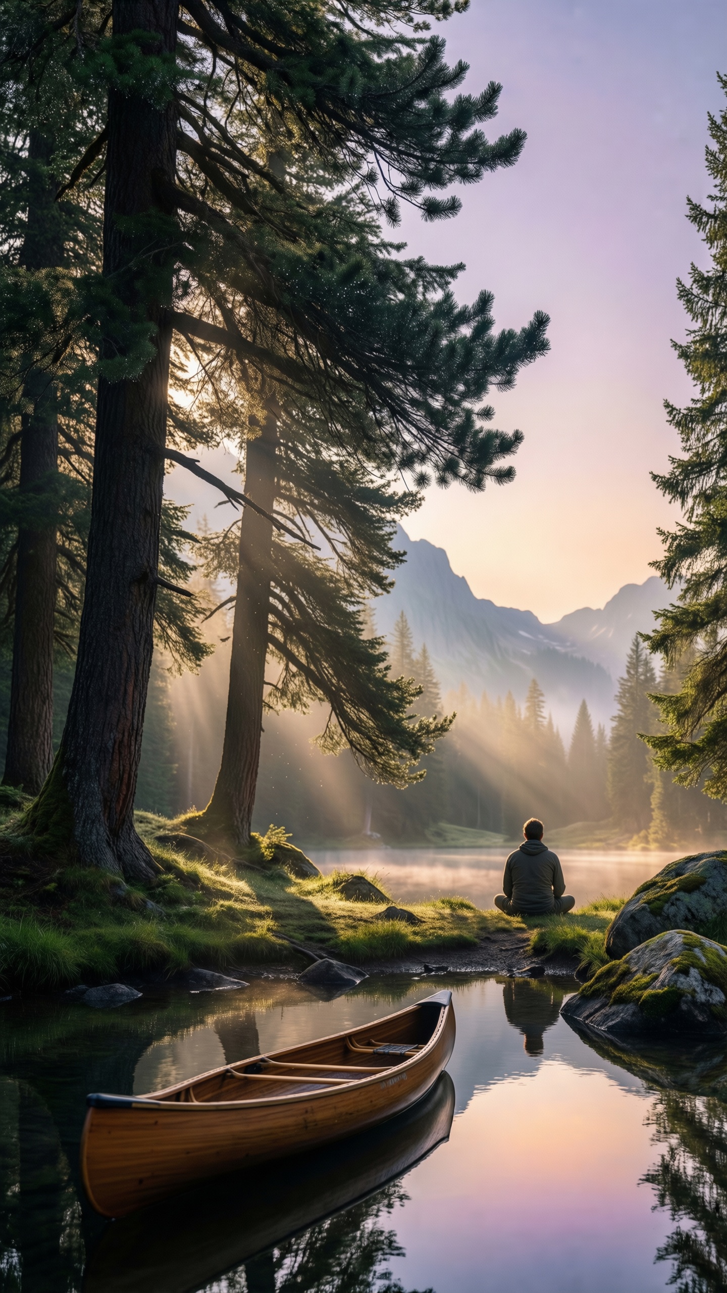 Serene Forest Reflections 1 - AI generated wallpaper