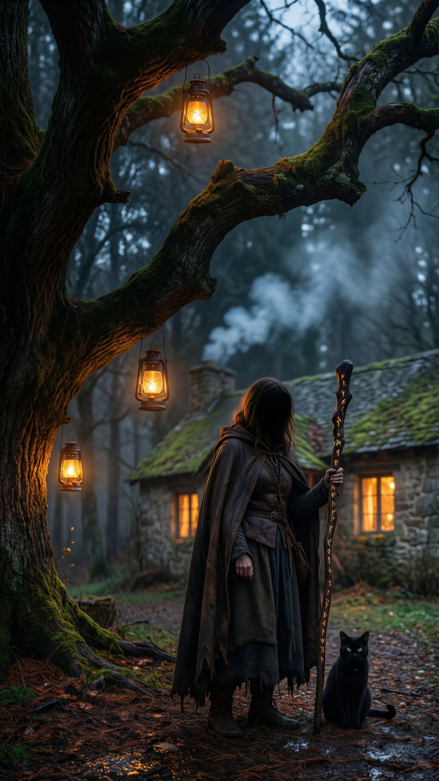 Mystic Path in the Enchanted Forest - AI generated wallpaper