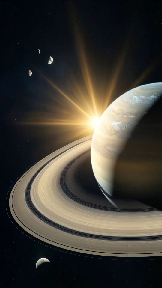 Saturn's Radiant Ring