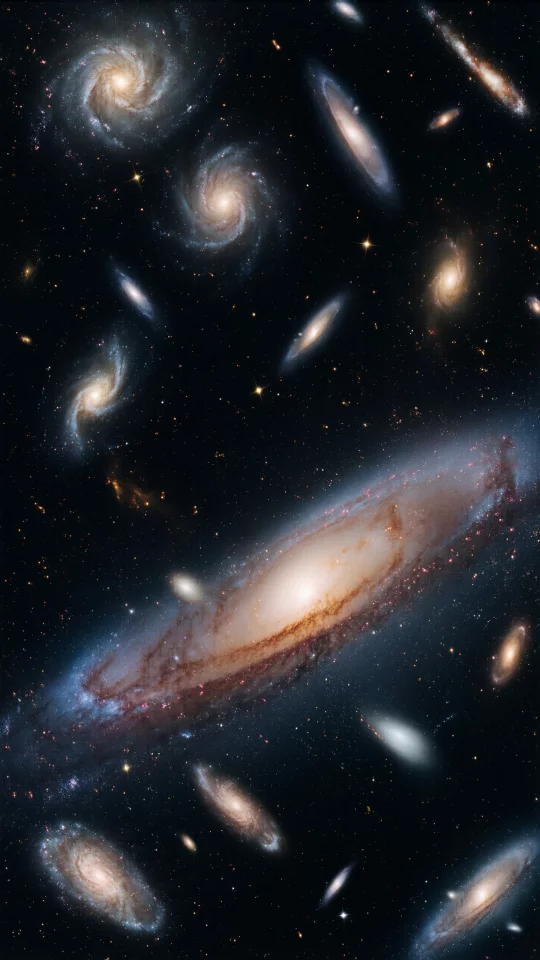 Galactic Cluster in Deep Space