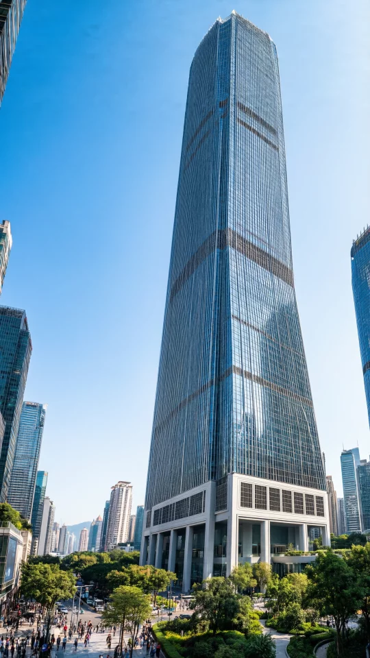 Modern Cityscape with Skyscraper