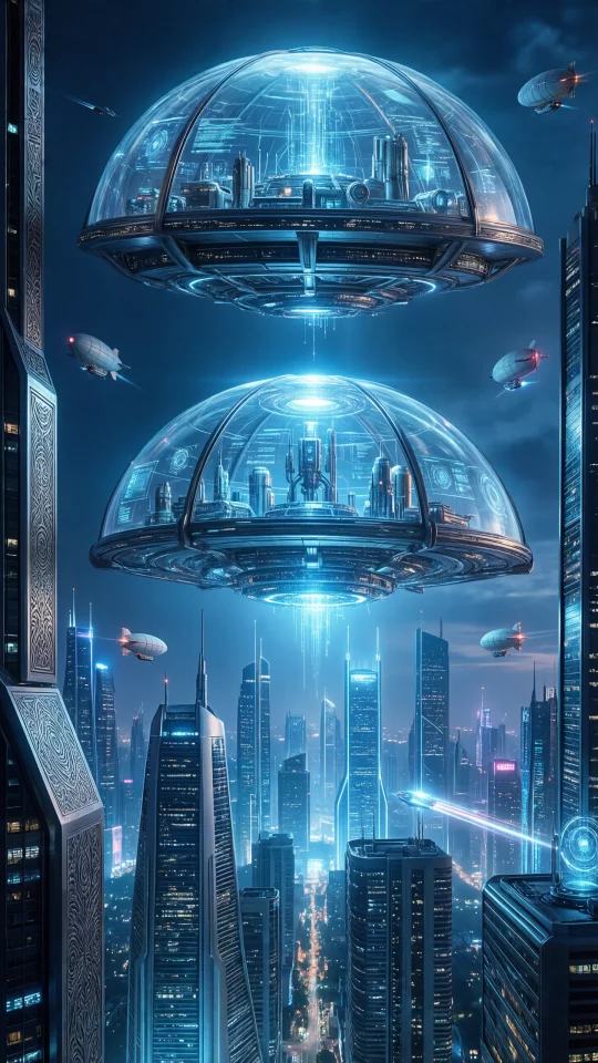 Sci-Fi Futuristic Cityscape