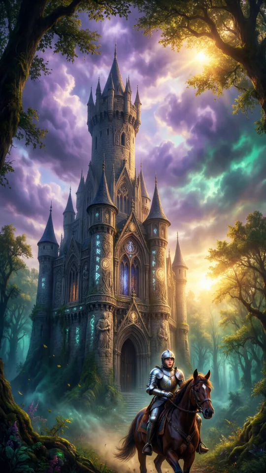 Enchanted Castle in the Forest