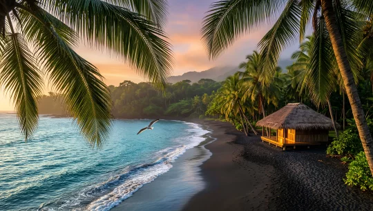 Tropical Paradise Sunset