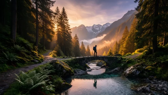 Majestic Mountain Sunset 1