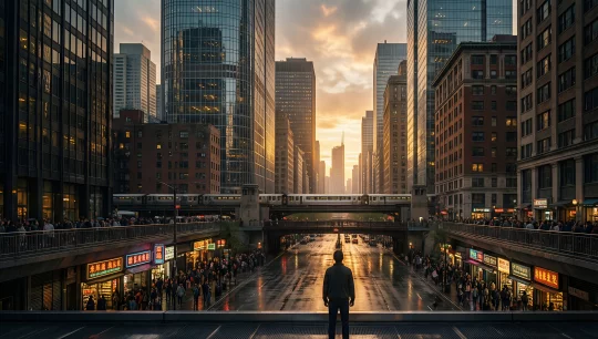 Urban Sunset Reflections 3