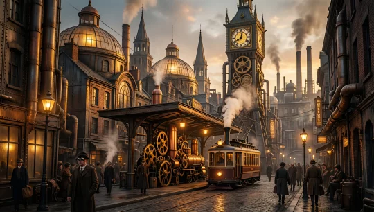Steampunk Cityscape 1