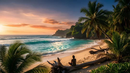 Tropical Serenity Sunset