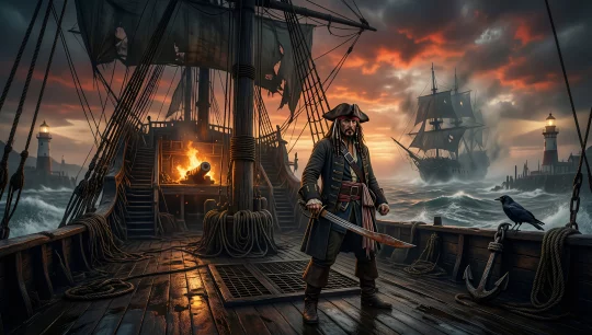 Pirate Ship Sunset Adventure